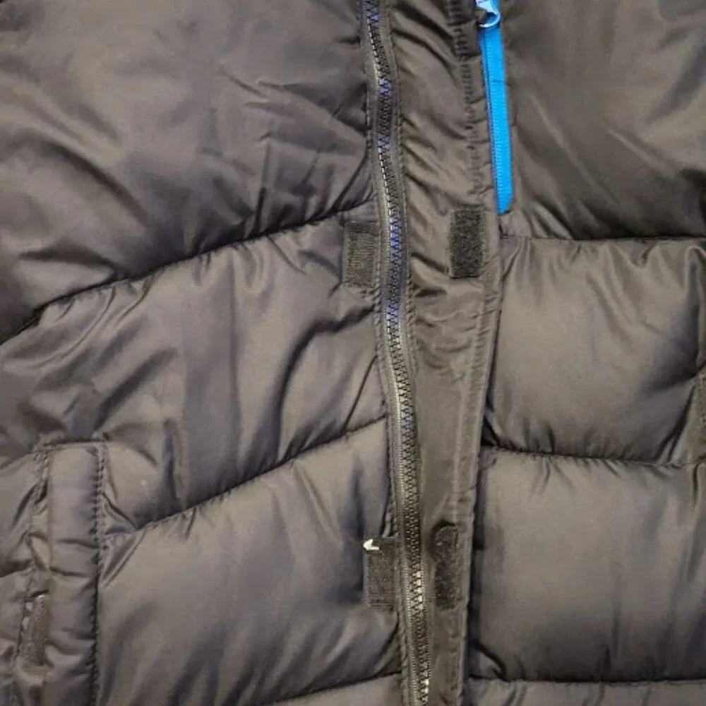 Cb Sports Black/Black Toddler Boy's Quilted Puffer Coat, US Small - Picture 3 of 6